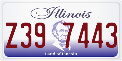 IL license plate Z397443