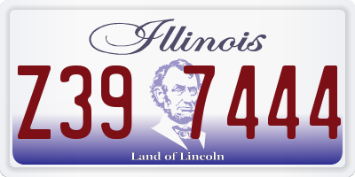 IL license plate Z397444