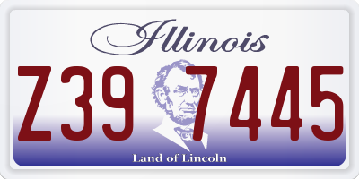 IL license plate Z397445
