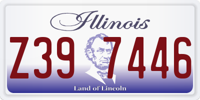 IL license plate Z397446