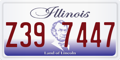 IL license plate Z397447