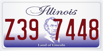 IL license plate Z397448
