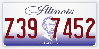 IL license plate Z397452