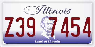 IL license plate Z397454