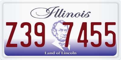IL license plate Z397455