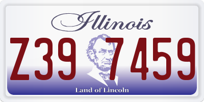 IL license plate Z397459