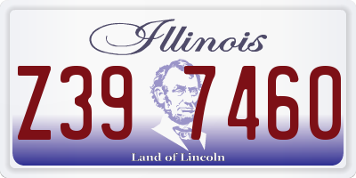 IL license plate Z397460