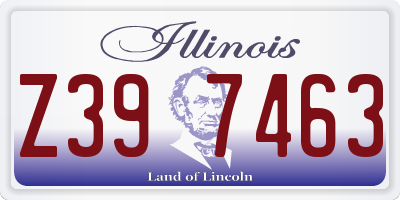 IL license plate Z397463