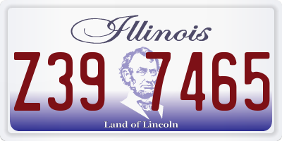 IL license plate Z397465