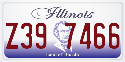 IL license plate Z397466