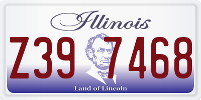 IL license plate Z397468