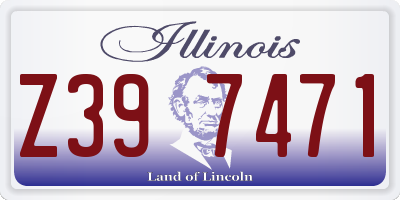 IL license plate Z397471
