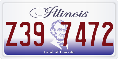 IL license plate Z397472