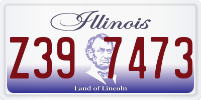 IL license plate Z397473
