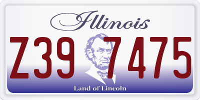IL license plate Z397475