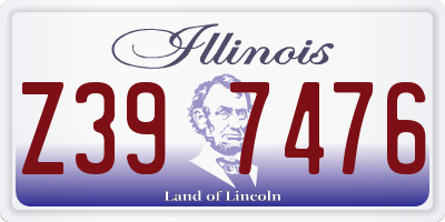 IL license plate Z397476