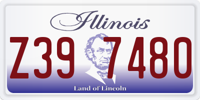 IL license plate Z397480