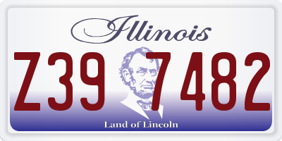 IL license plate Z397482