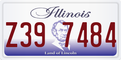 IL license plate Z397484