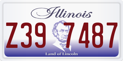 IL license plate Z397487