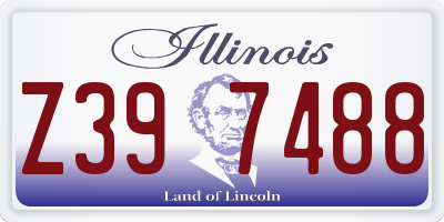 IL license plate Z397488