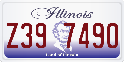 IL license plate Z397490