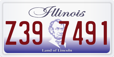 IL license plate Z397491