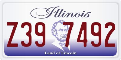 IL license plate Z397492