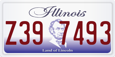 IL license plate Z397493