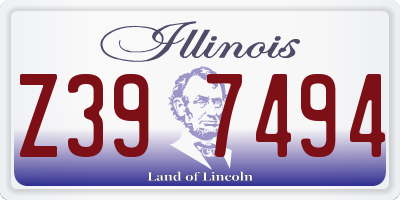 IL license plate Z397494