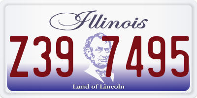 IL license plate Z397495