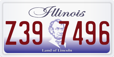 IL license plate Z397496