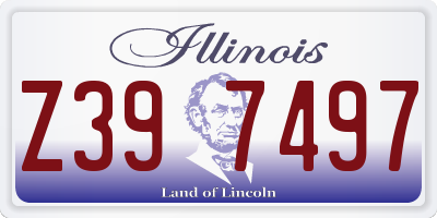 IL license plate Z397497