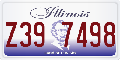 IL license plate Z397498