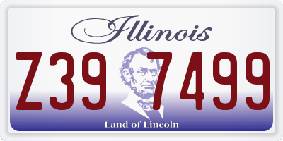 IL license plate Z397499
