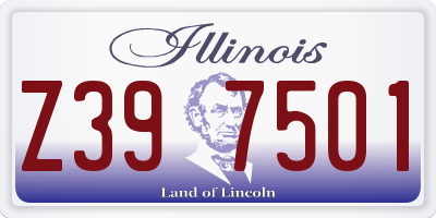 IL license plate Z397501