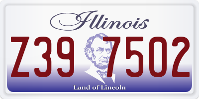 IL license plate Z397502