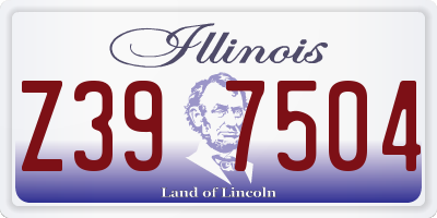 IL license plate Z397504