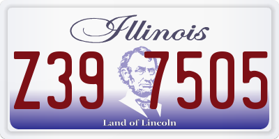 IL license plate Z397505
