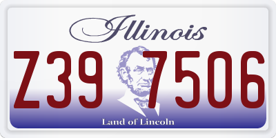 IL license plate Z397506