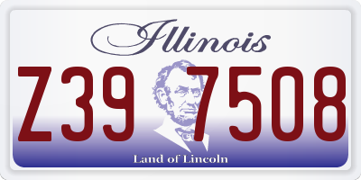 IL license plate Z397508