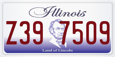 IL license plate Z397509