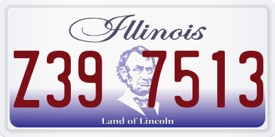 IL license plate Z397513
