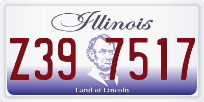 IL license plate Z397517
