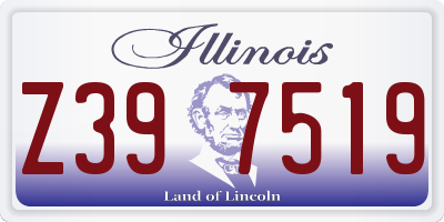 IL license plate Z397519