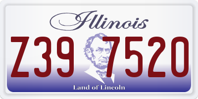 IL license plate Z397520