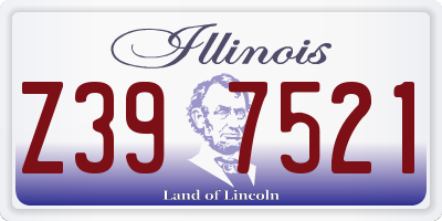 IL license plate Z397521