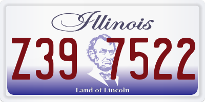 IL license plate Z397522