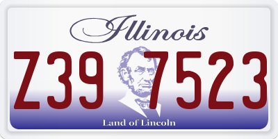 IL license plate Z397523