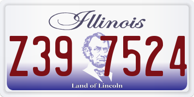 IL license plate Z397524